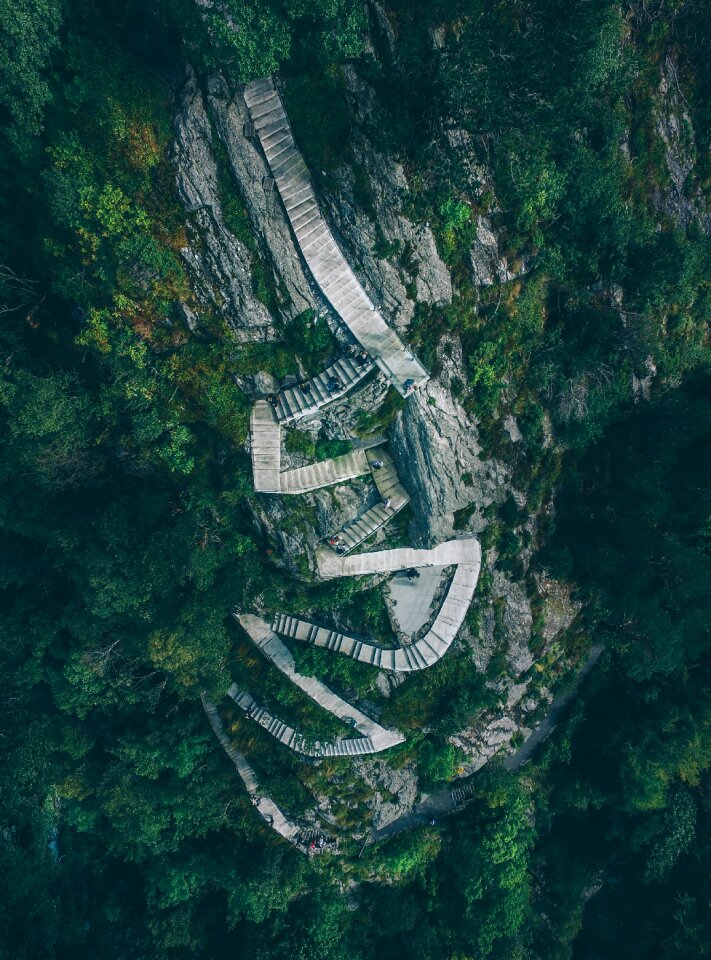 Mountain rocky mountain stairs