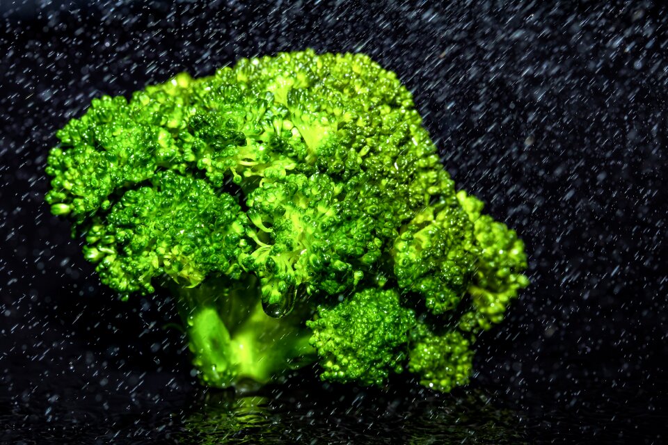 Blanched steamed with water quenching