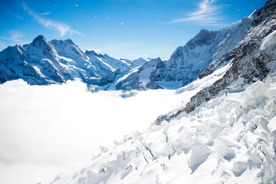 Cold frozen glacier