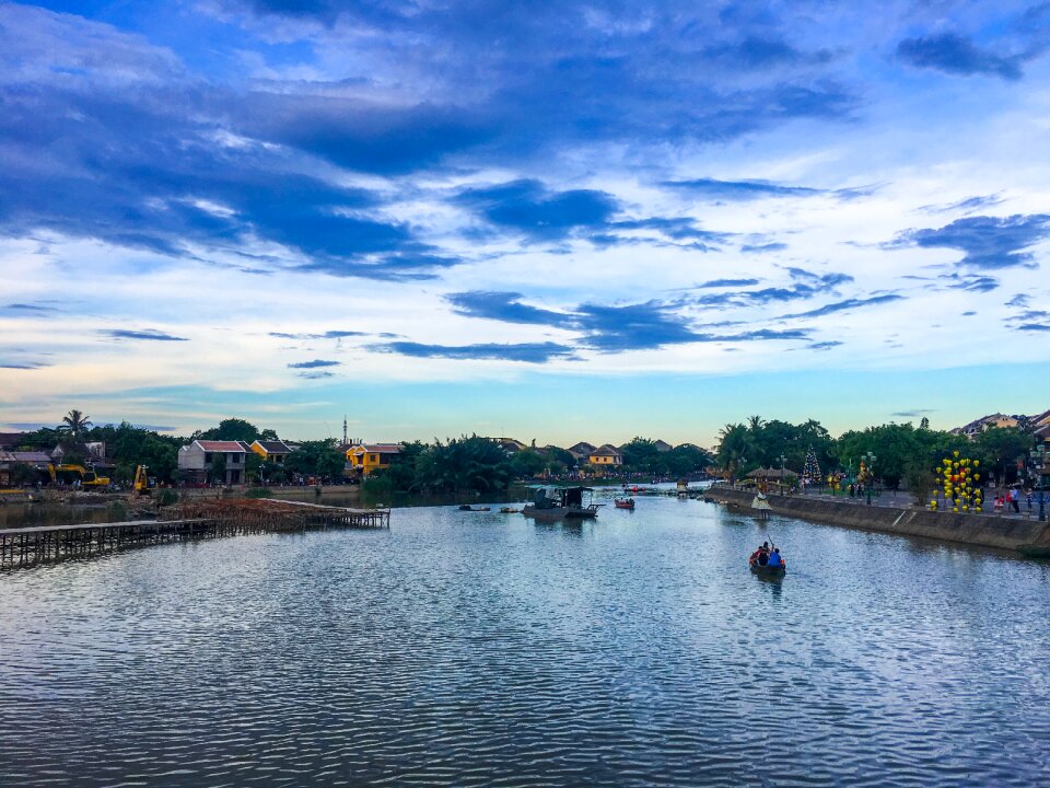 Fishermen boats water photo