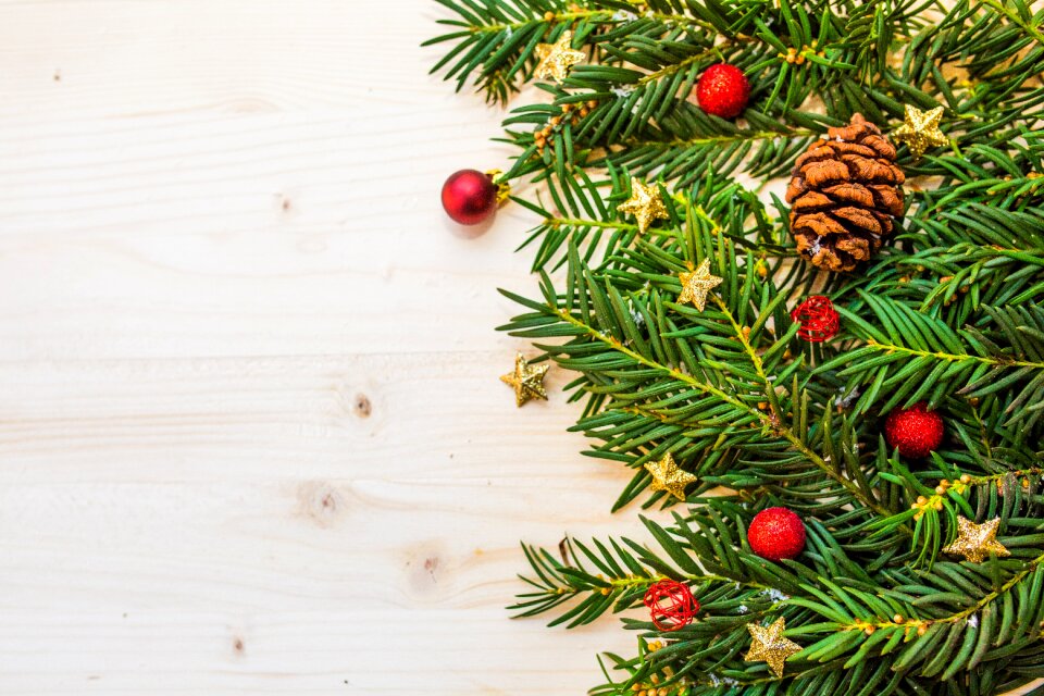 Christmas balls christmas tree conifer photo