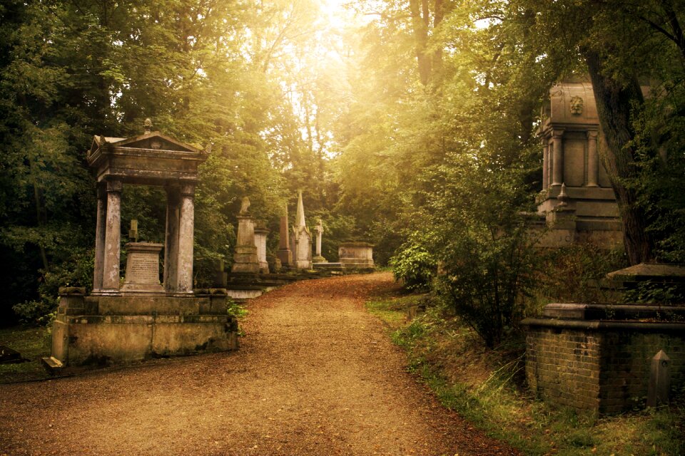 Death tombstone cross