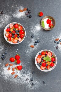 Flake fruit strawberries