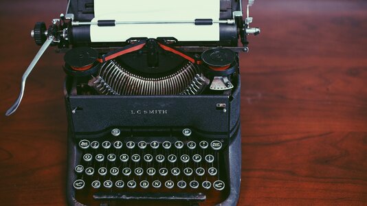 Retro typewriter vintage