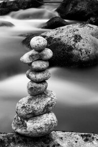 Zen rock balance photo