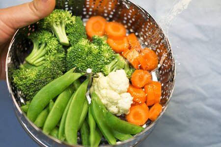 Broccoli steamed green