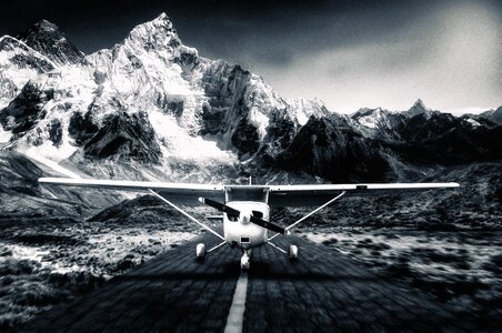 Flight air show airstrip