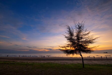 Morning prachuap khiri khan seashore