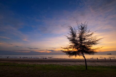 Morning prachuap khiri khan seashore photo