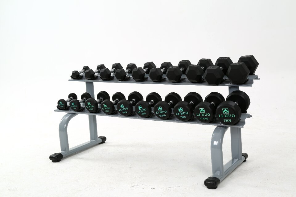 A pair of twelve corner dumbbells men's fitness