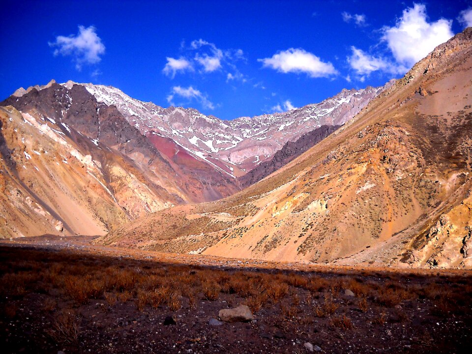 Mountains reservoir of the plaster chile