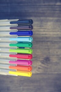 Draw colored pencils color photo