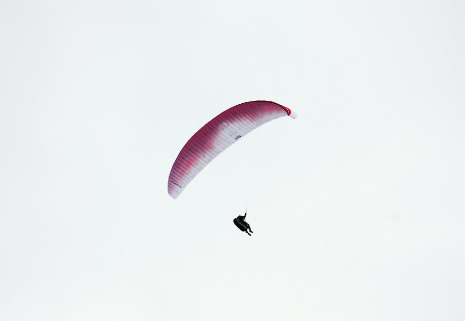 Fun parachute silhouette