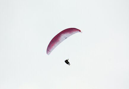 Fun parachute silhouette