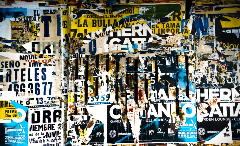 Colorful paper urban