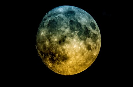 Planet night sky full moon