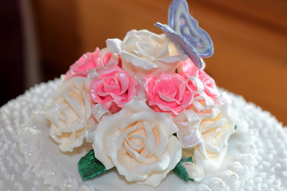 Homemade cake decoration