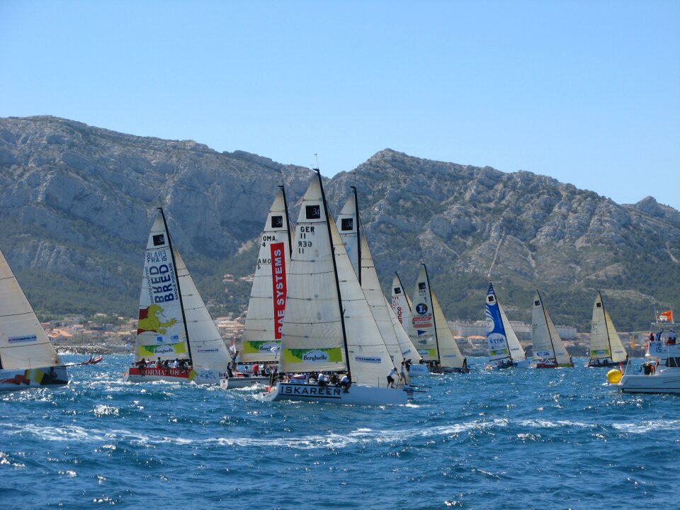 Marseille mediterranean sailboat