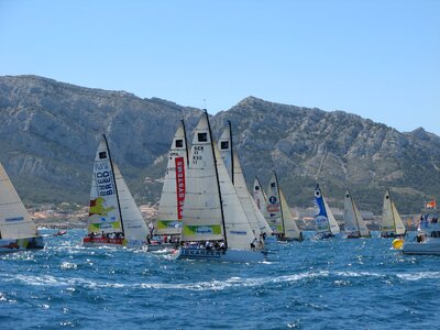 Marseille mediterranean sailboat photo