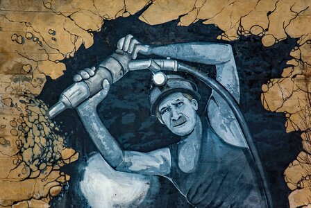 Worker wall france