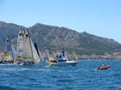 Marseille mediterranean sailboat photo