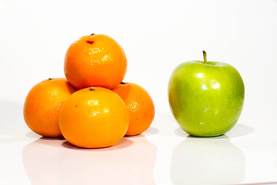 Apple orange fruit