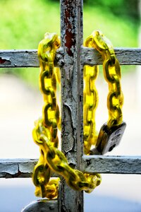 Paint chain padlock
