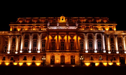 City budapest in the evening photo