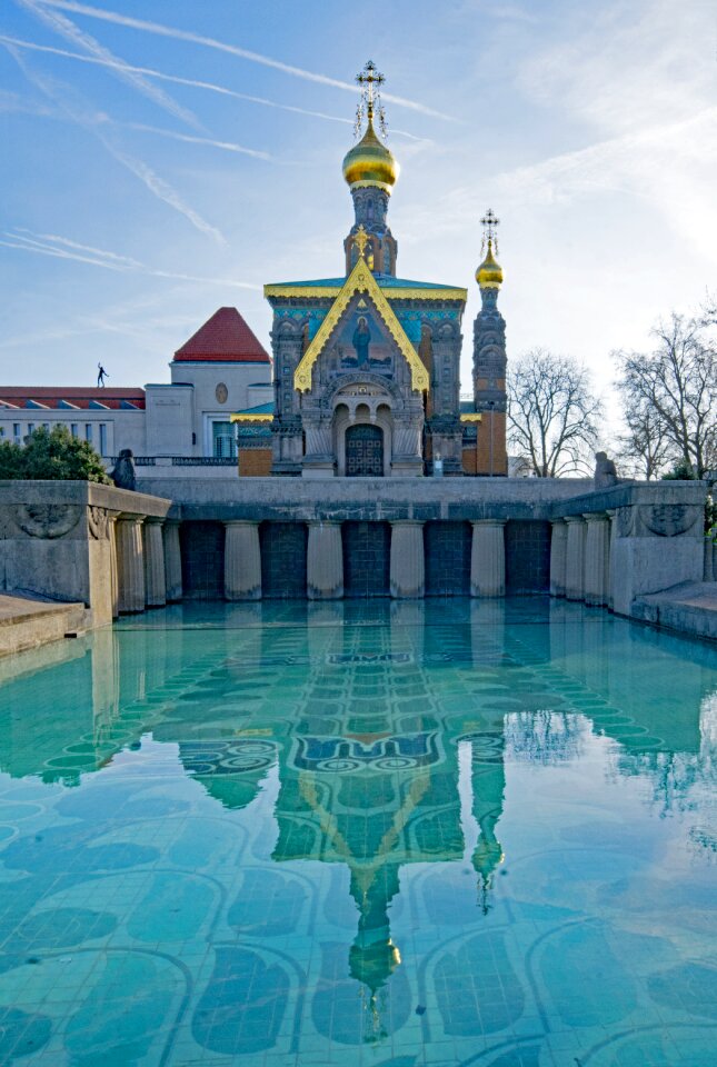 Mathildenhöhe art nouveau russian chapel