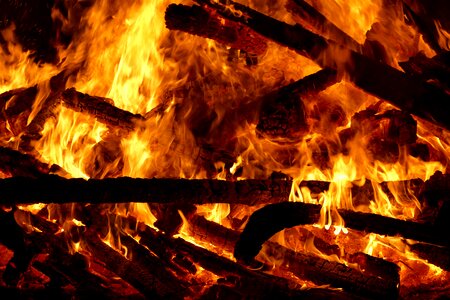 Burn wood fire brand