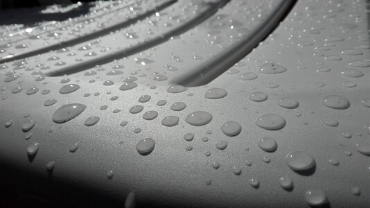 Transparent clear water drops