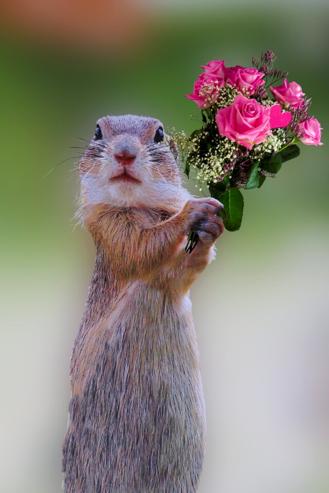 Bouquet of roses birthday floral greeting