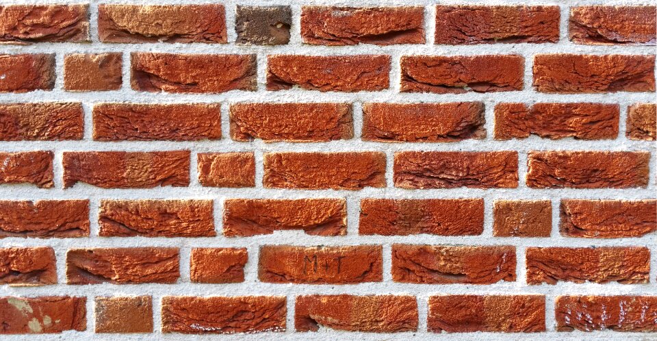 Brick stone red photo