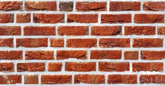 Brick stone red photo