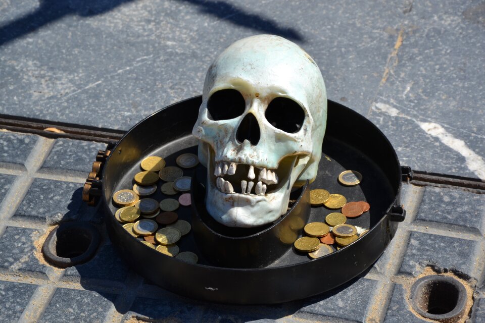 Crane death's head money