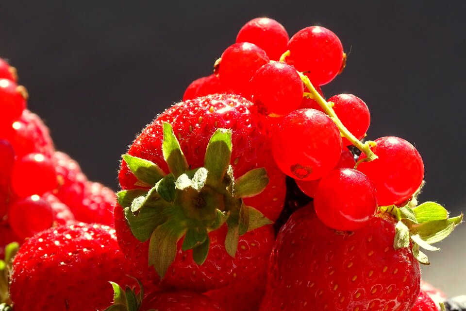 Summer strawberry berries