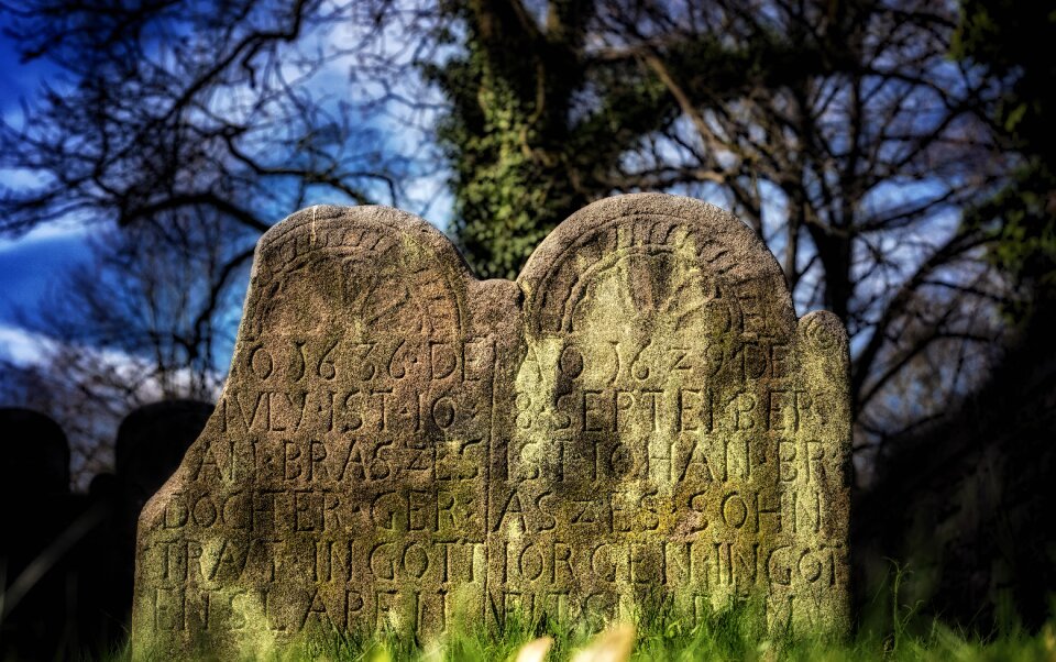 Stone gloomy mourning