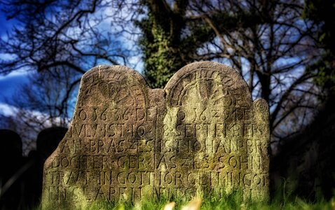 Stone gloomy mourning