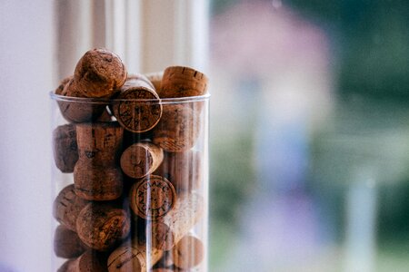 Cork cork lid focus photo