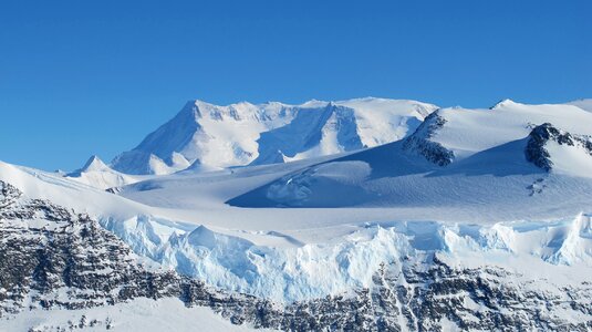 Ice landscape south pole photo