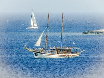 Ship sail travel photo