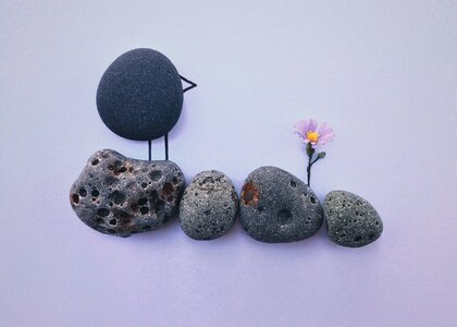 Craft bird flower photo