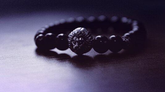 Black bracelet shadow photo