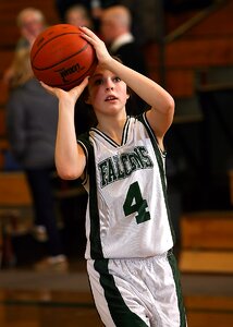 Girl sport ball photo