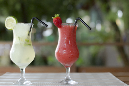 Drink lemon strawberry drink
