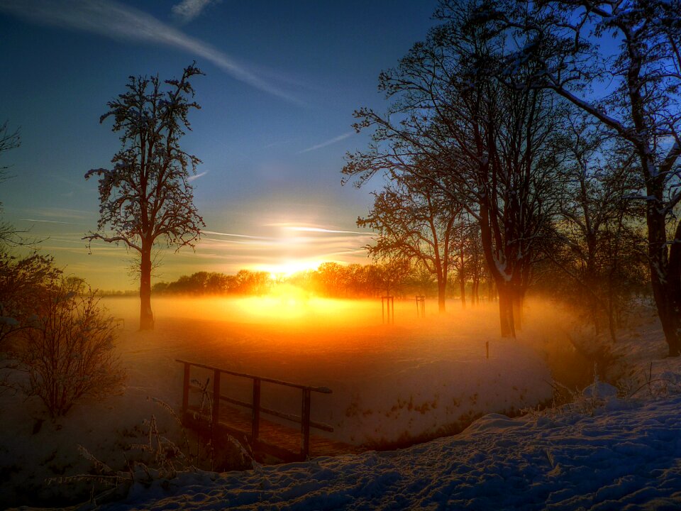 Sunset romantic afterglow