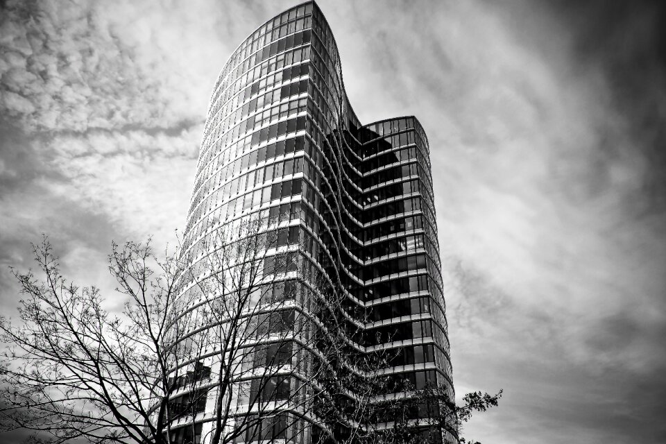 Modern city sky