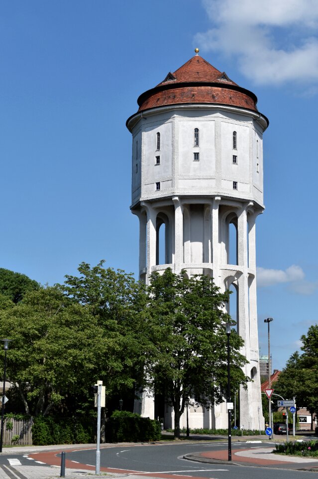 Water tower emden tower white