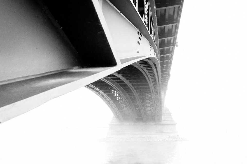 Fog rhine bridge