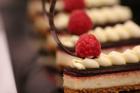 Raspberry sweet brown chocolate
